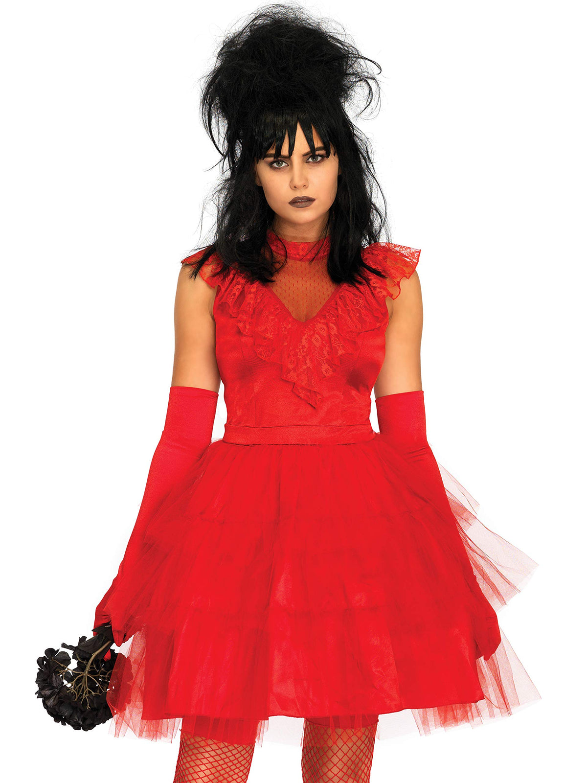 Déguisement d'Halloween pour femme Beetle Bride des années 80 Leg Avenue, rouge, très grand