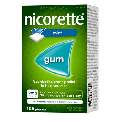 Nicorette Gum, Extreme Chill Mint, 2 mg, 105 Count Nicorette