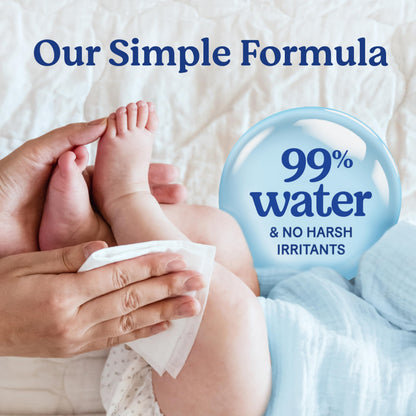 Huggies Skin Essentials Baby Wipes, Hypoallergenic, 99% Water, 10 Flip Top Packs (840 Wipes Total)