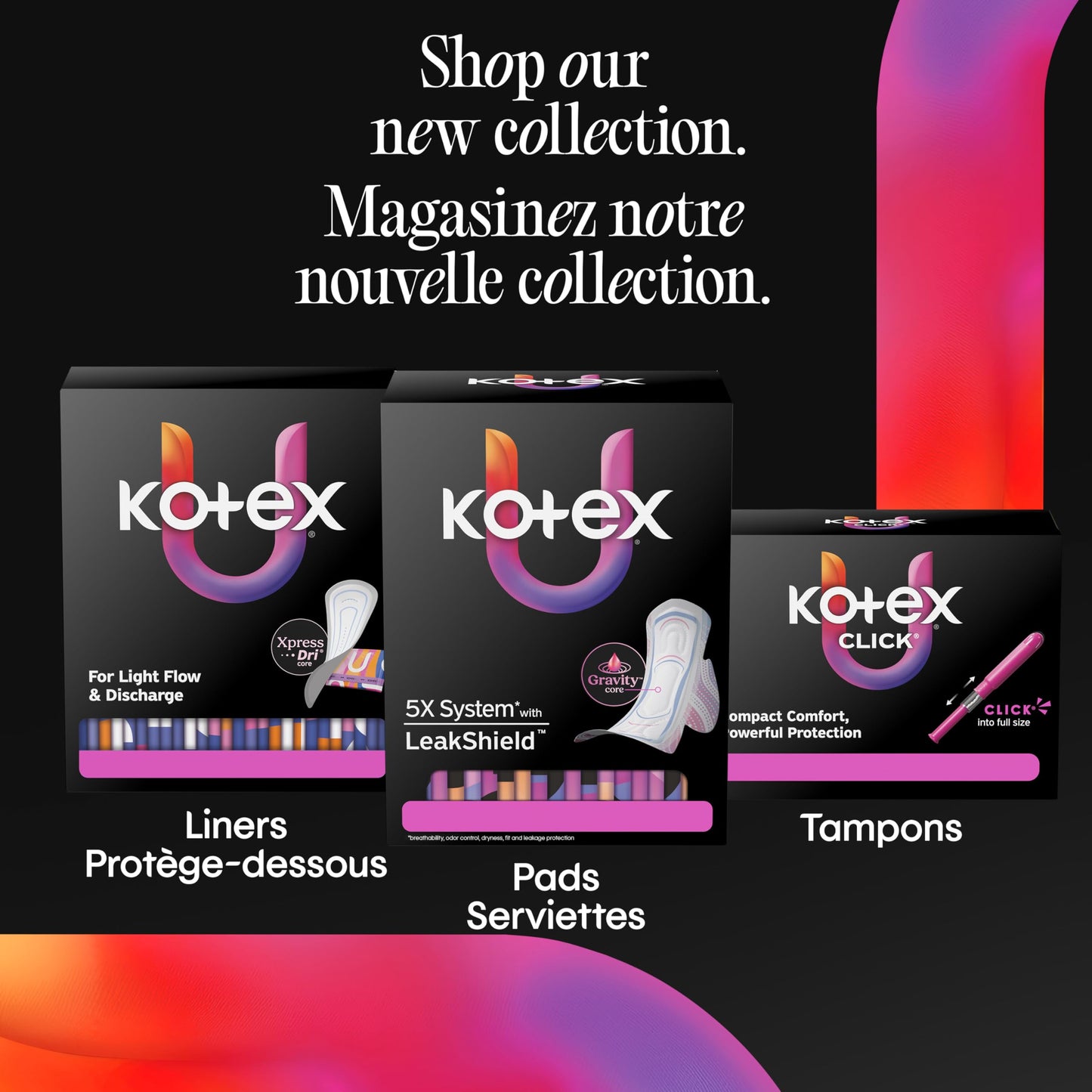 Kotex Overnight Maxi Pads with Wings, Extra Heavy Absorbency, 84 Count Kotex