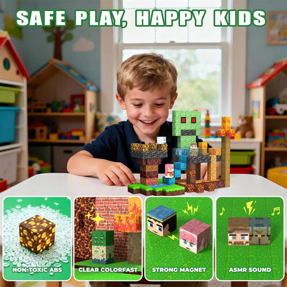 SSAWER Magnetic Blocks, 100PCS STEM Toys Building Cube Boys Birthday Gifts 🍁 All In One Marketplace Canada