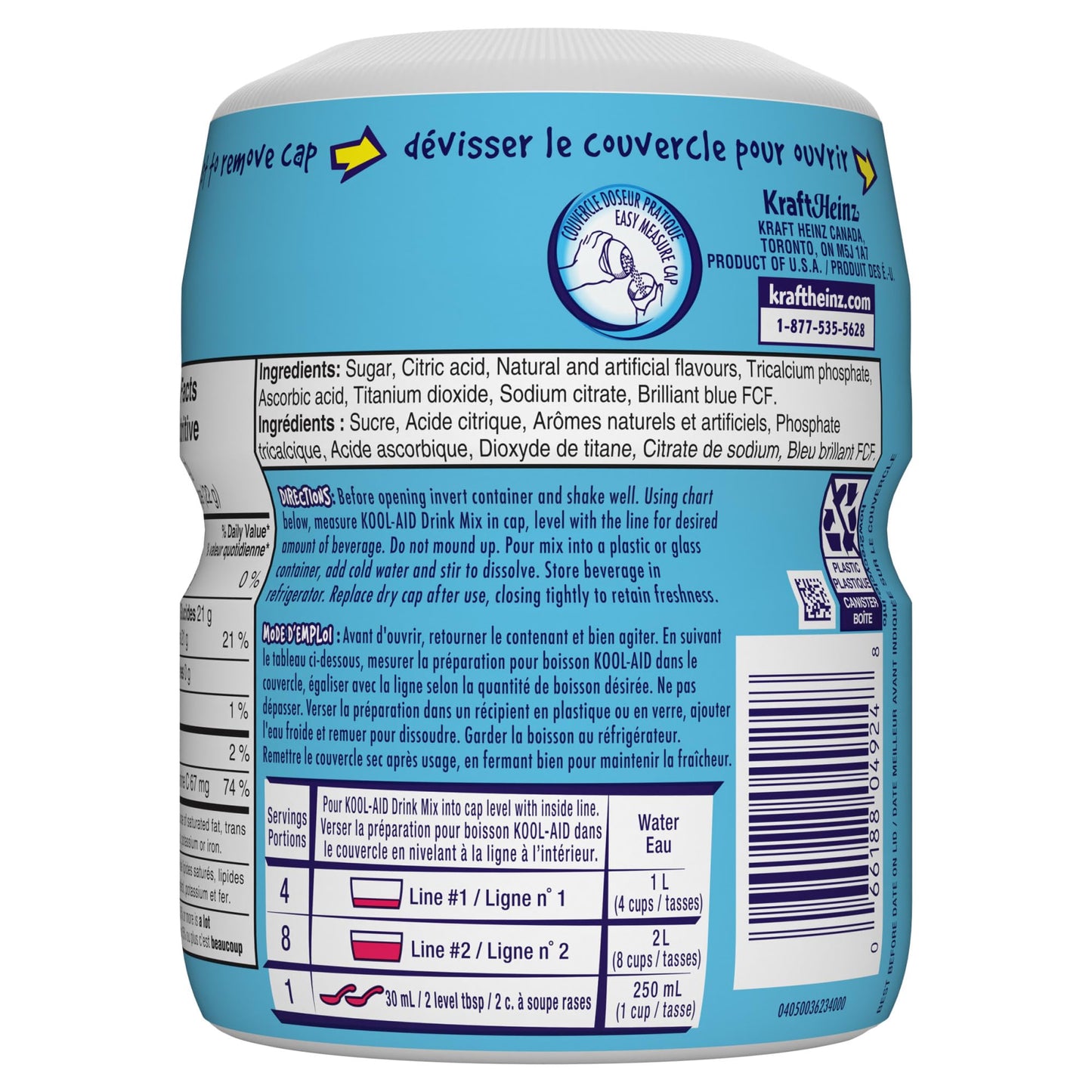 Kool-Aid Ice Blue Raspberry Lemonade Drink Mix (Pack of 12) Kool-Aid
