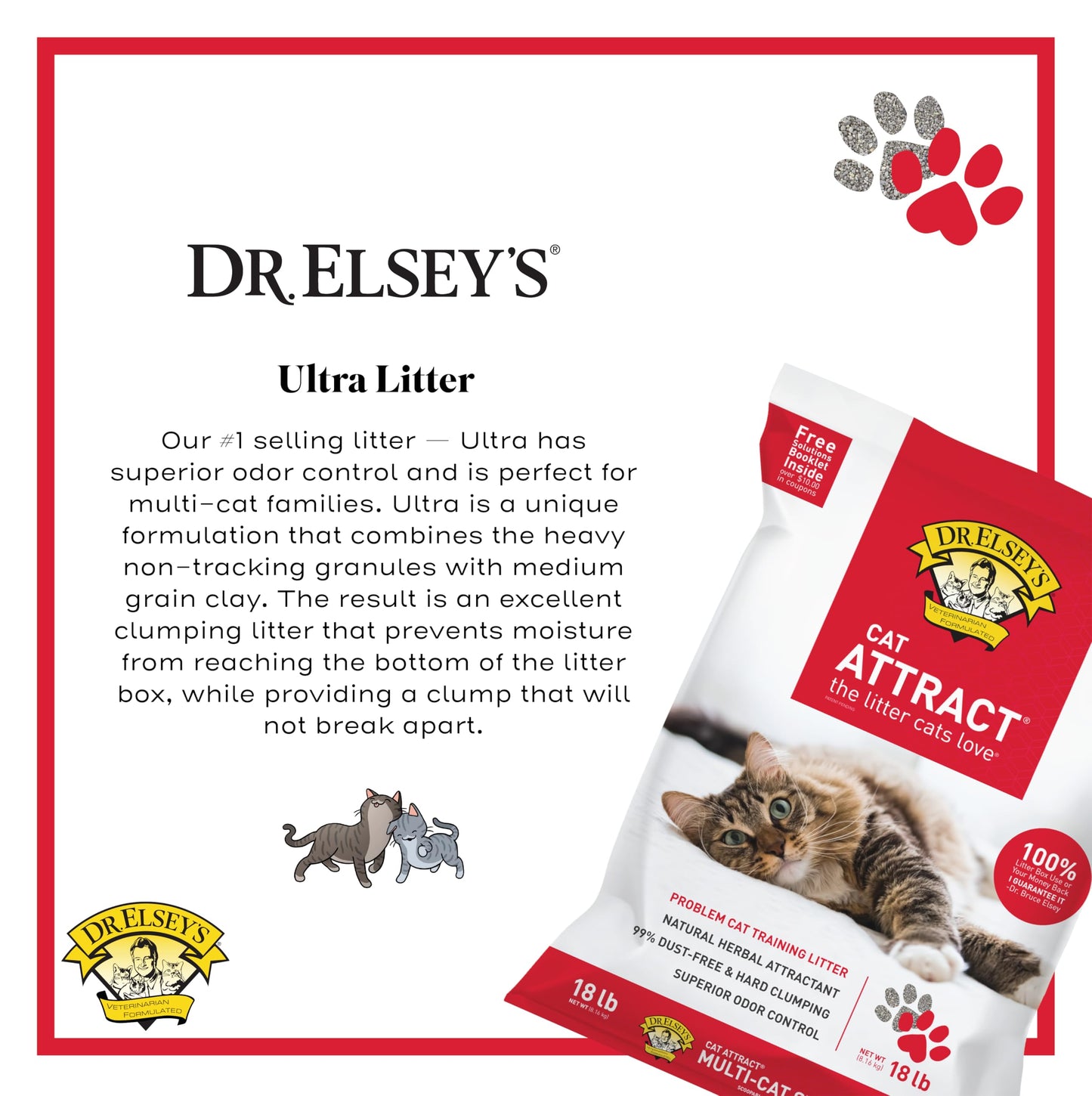 Dr. Elsey's® Cat Attract® Clumping Clay Cat Litter 18-lb. Bag 🍁 All In One Marketplace Canada