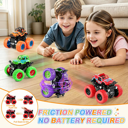 Monster Truck Toys for Boys Age 4-7, Car Toys for Toddlers 1-3 (4 Pack) 🍁 All In One Marketplace Canada