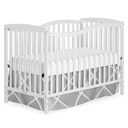 Dream On Me Chelsea 5-In-1 Convertible Crib In White, 4 Mattress Height Positions, Non Toxic Finish, JPMA Certified, Made Of Sustainable And Sturdy Pinewood Dream On Me