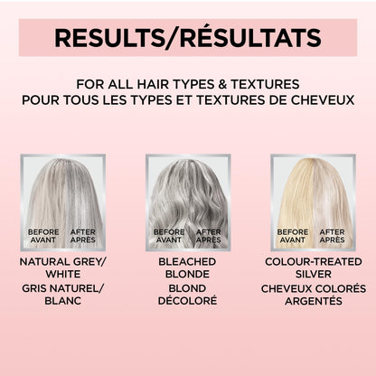 L'Oreal Paris Le Color Gloss One Step Toning Hair Gloss Treatment, Silver, Enhance Your Shine with this Semi Permanent Hair color, 1 Kit 🍁 All In One Marketplace Canada