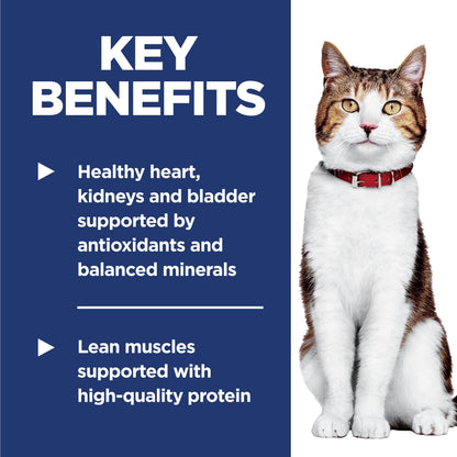 Hill's Science Diet Senior 7+ Chicken Recipe Dry Cat Food 7.25 kg Bag Hill's Science Diet