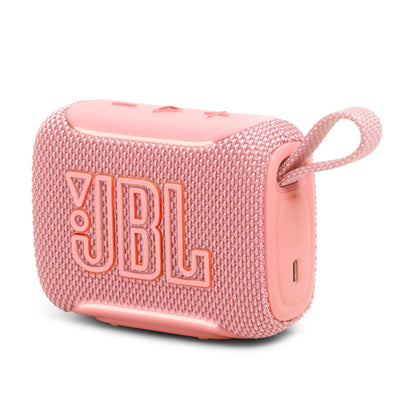 JBL Go 5 - Ultra-Portable Waterproof & Drop-Proof Speaker with JBL Legendary Sound & Ambient Edge Lighting, AirTouch Instant Stereo Pairing or Link Multiple Compatible Speakers via Auracast™ (Pink)