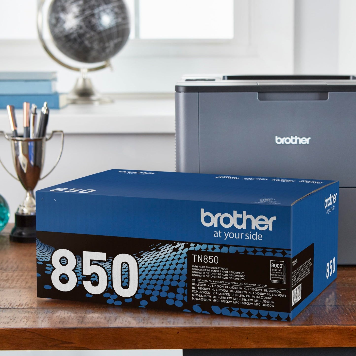 Brother Original TN850 High-Yield Black Toner Cartridge, Higher Yield for Value, Original Toner Replacement cartridges, Toner for Brother Laser Printers HL-L5000D, MFC-L5700DW, MFC-L5800DW, and More 🍁 All In One Marketplace Canada