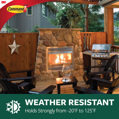 Command 17017CLRAWVPES Outdoor Light Clips, 32 Clips, 36 Strips Command