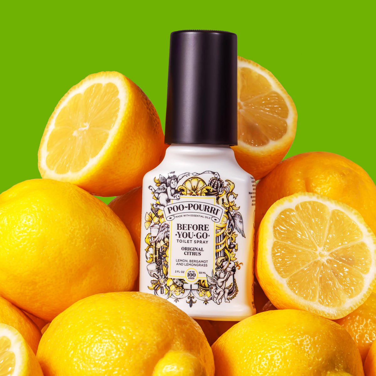 Poo-Pourri Before-You- go Toilet Spray, 4 Oz, Original Citrus