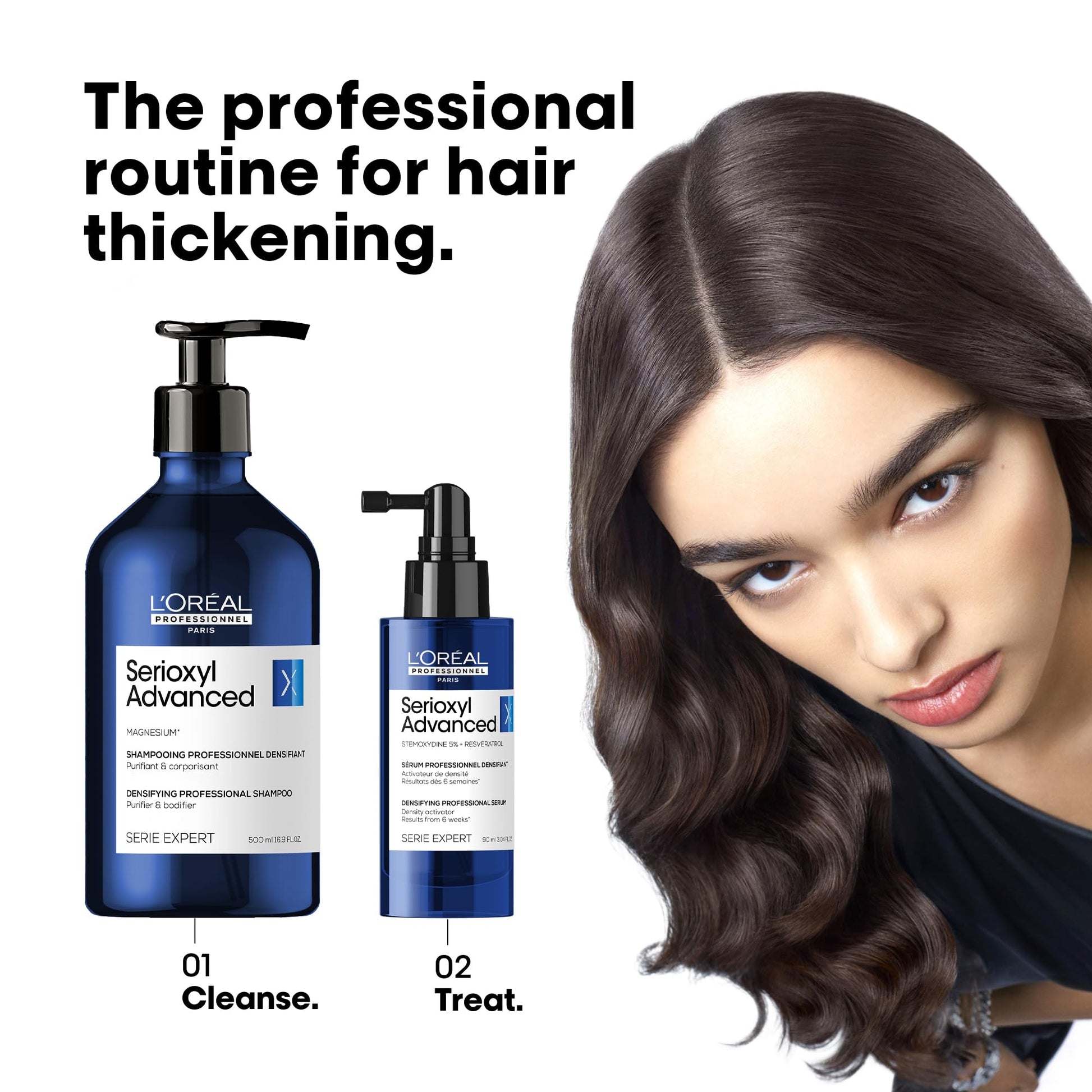 L'Oreal Professionnel Serioxyl Advanced Density Activator, Hair Thickening Serum for Thinning Hair, Promotes Growth & Density, 90 ML - Available at All In One Marketplace Canada