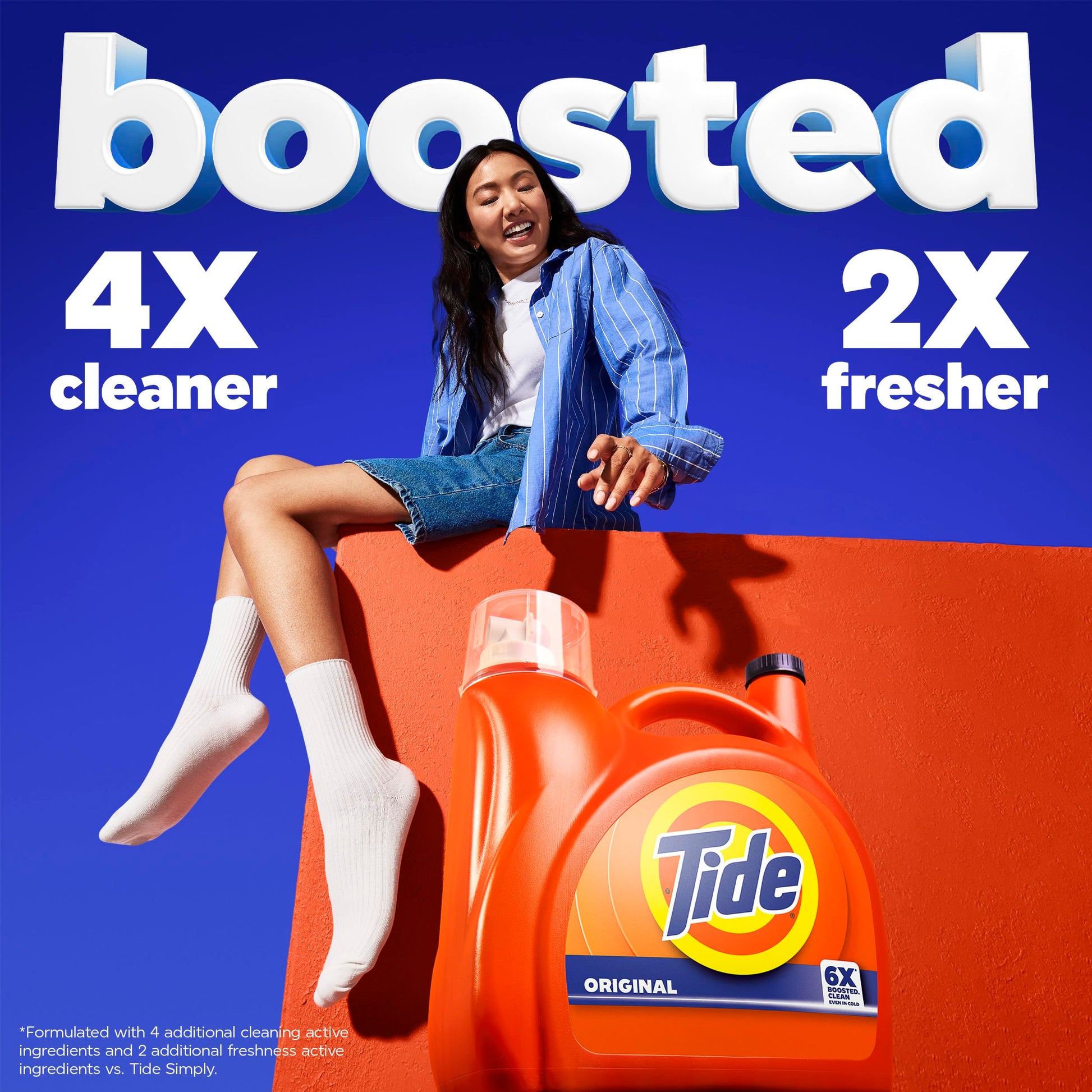 Tide Laundry Detergent Liquid, Original Scent, Works on 100% of Common Stains, Laundry Soap, Liquid Laundry Detergent, 100 Loads, 3.9 L