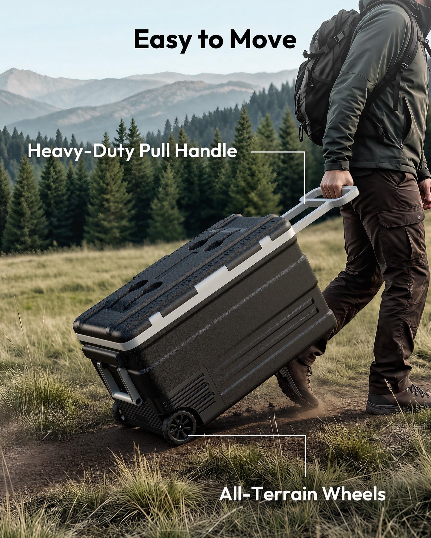 EUHOMY 12 Volt Refrigerator, 80QT(75L) 12V Fridge, Electric Cooler APP Control, Car Fridge 12/24V DC 110-240V AC, Car Refrigerator 0℉~68℉, 12 Volt Cooler for Camping, Trip, Truck, Boating, Outdoor EUHOMY