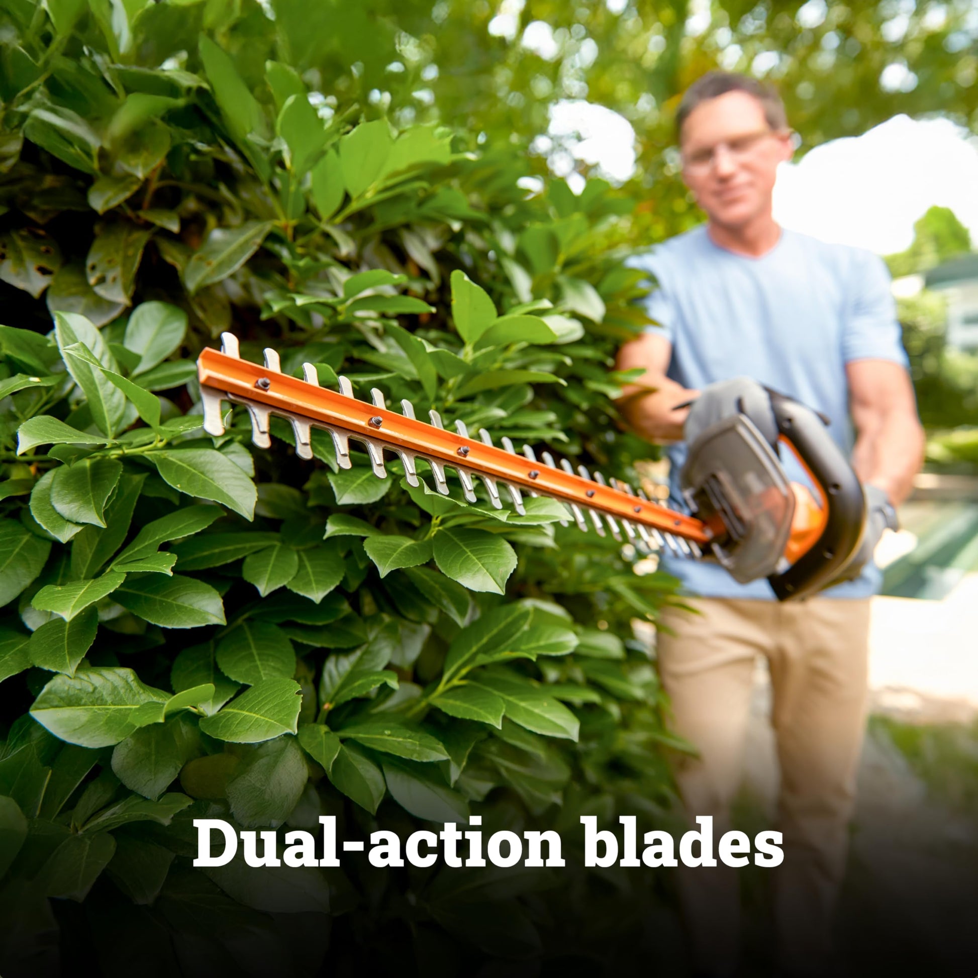 WORX WG261.9 20V PowerShare 22" Cordless Hedge Trimmer, Battery & Charger Not Included Worx