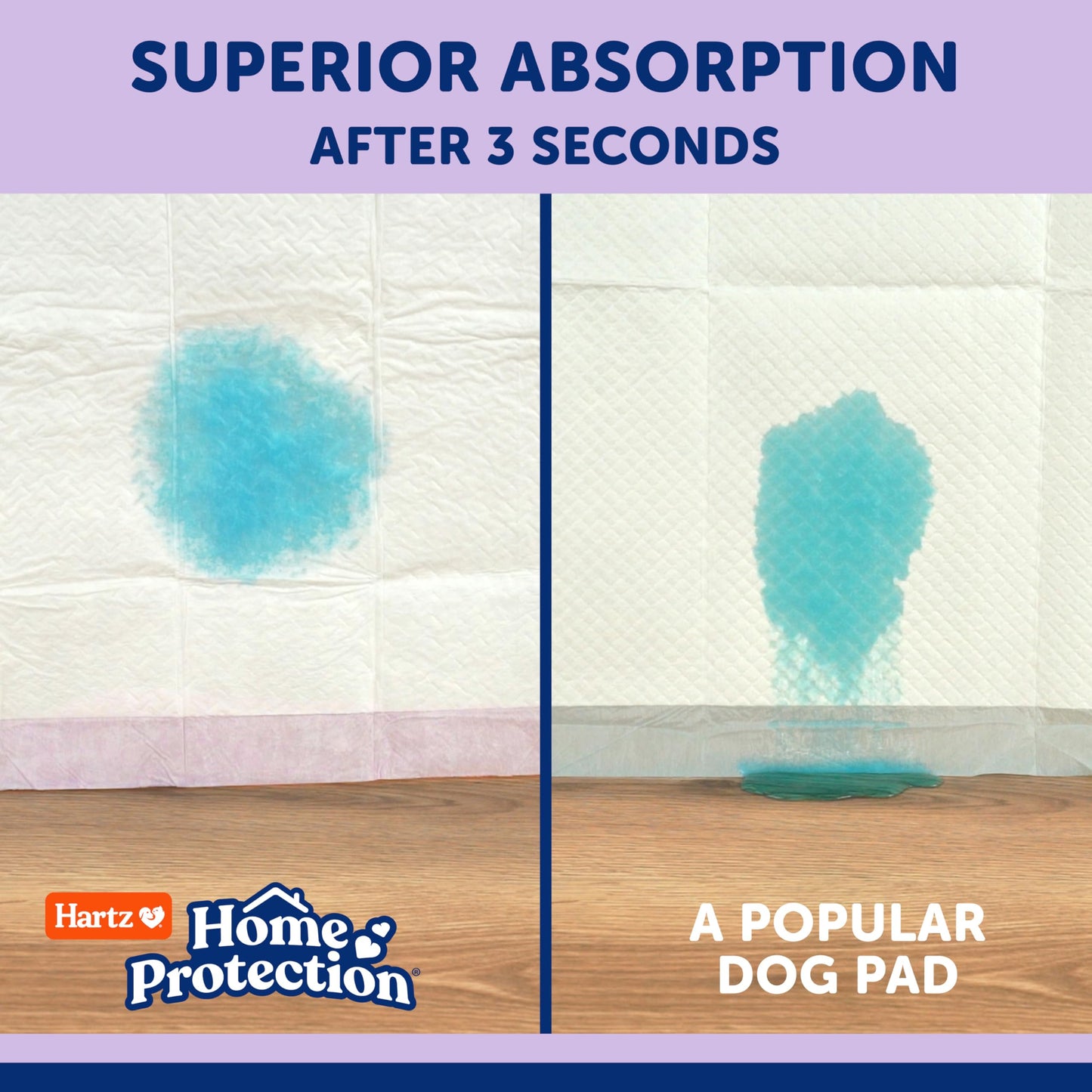 Hartz Home Protection Lavender Scented Dog Pads, 100 Count, Super Absorbent & Won't Leak, Odor Eliminating 🍁 All In One Marketplace Canada
