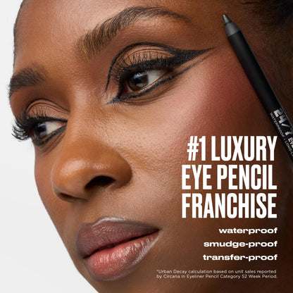 Urban Decay 24/7 Glide-On Waterproof Eyeliner Pencil - Smudge-Proof, Transfer-Proof, Up to 16HR Wear, Smooth No-Tug Formula, Hydrating Liner With Vitamin E & Jojoba Oil - Demolition URBAN DECAY