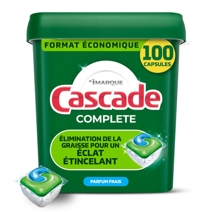 Cascade Complete Dishwasher Detergent Pods, Dish Detergent Soap, Fresh Scent, 100 Count