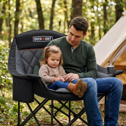 Overmont Oversized XL Camping Chair for Adults 500 lb Support