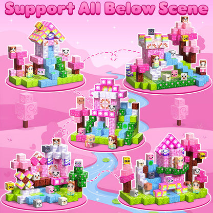 SSAWER Magnetic Blocks, 100PCS Toys Building Blocks Cubes Gifts for Girls 🍁 All In One Marketplace Canada