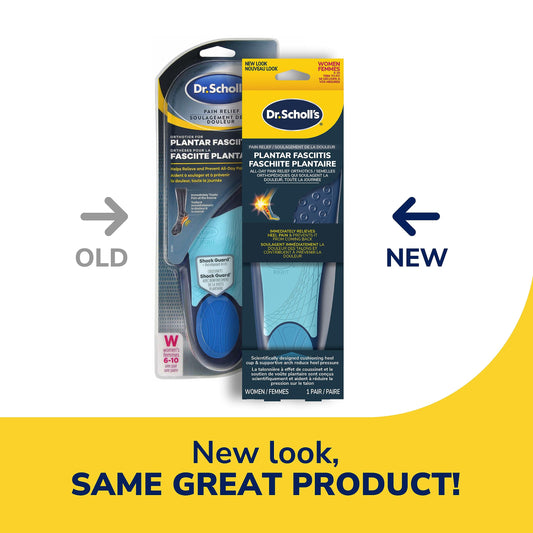 Dr. Scholl’s® Plantar Fasciitis Pain Relief Orthotics Scientifically Designed to Relieve Pain of Plantar Fasciitis, Cut to Fit Inserts: Women's Size 6-10, 1 Pair - Available at All In One Marketplace Canada