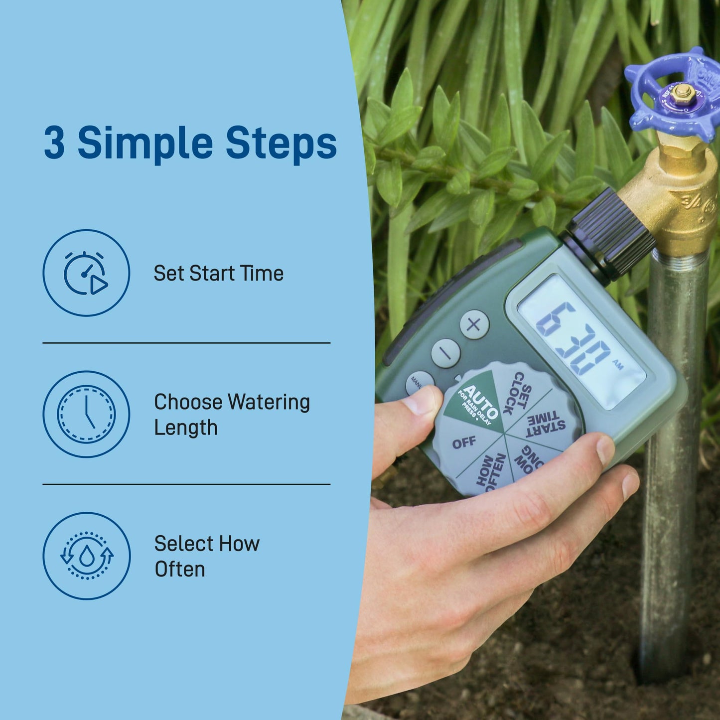 Orbit 62061Z 1-Outlet Programmable Digital Hose Watering Timer - Available at All In One Marketplace Canada