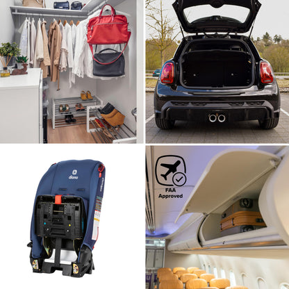 Diono Radian 3R, All-in-One Convertible Car Seat, Rear and Forward Facing, 10 Years 1 Car Seat, Slim Fit 3 Across, Blue Surge 🍁 All In One Marketplace Canada