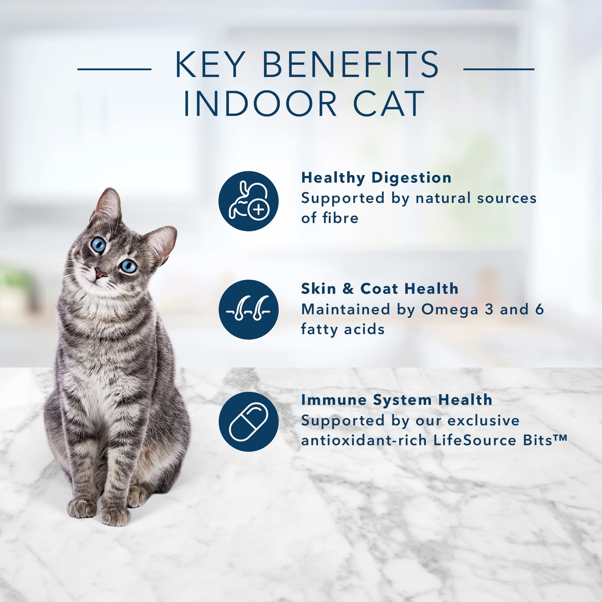 Blue Buffalo Tastefuls Chicken & Brown Rice Recipe Dry Indoor Cat Food for Adult Cats, Real Chicken First, Deliciously Healthy Natural Cat Food, Supports Digestive Care and Coat Health, 7 lbs.