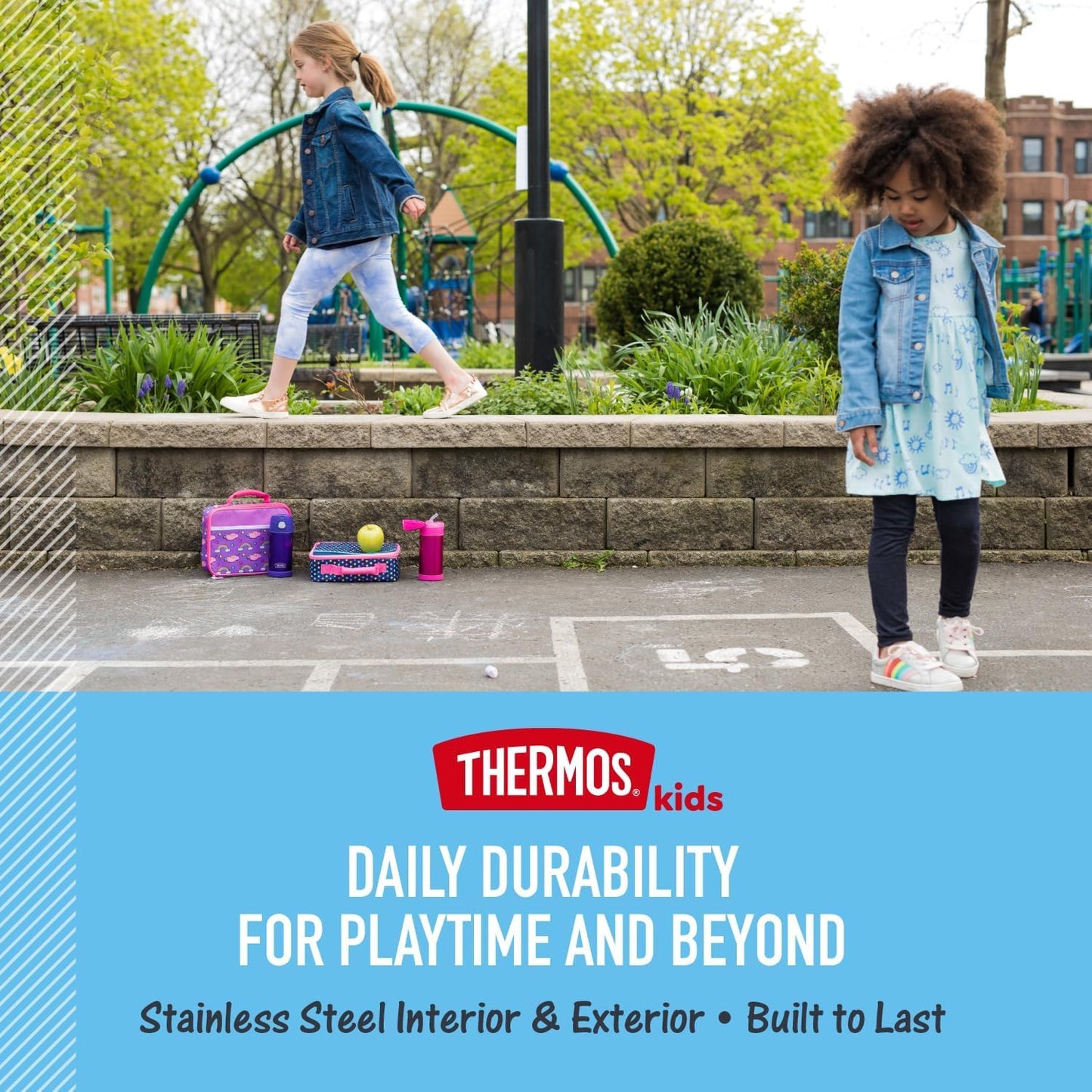 THERMOS FUNTAINER Kids Food Jar with Spoon, 10oz, Daring Dinos 🍁 All In One Marketplace Canada