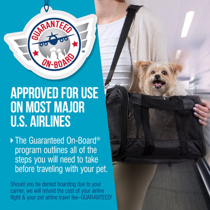 SHERPA Original Deluxe Airline Approved Pet Carrier, Medium, Black Sherpa