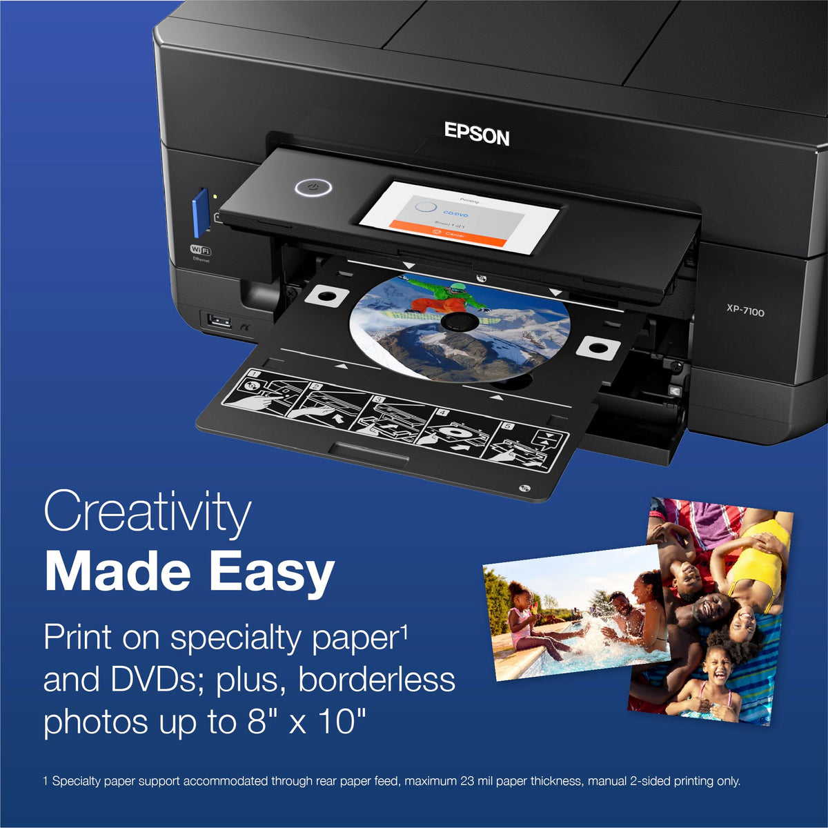 Epson Expression Premium XP-7100 Wireless Color All-in-One Inkjet Printer