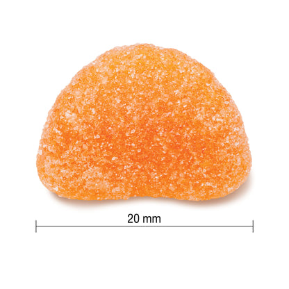 Jamieson Vitamin C 250 mg Gummies, 130 Gummies, Natural Tangy Orange Flavour, Supports Immune Health, Family Friendly (3+), Vegetarian, Non-GMO, No Artificial Flavours, Colours or Preservatives