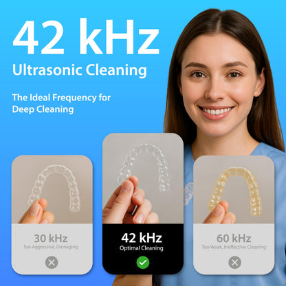 Magnasonic Ultrasonic Cleaner - 20oz Stainless Steel Tank, Digital Timer, 5 Cleaning Modes, Ultrasonic Jewelry Cleaner for All Jewelry, Eyeglasses, Watches, Dentures, Retainers & More 🍁 All In One Marketplace Canada Magnasonic