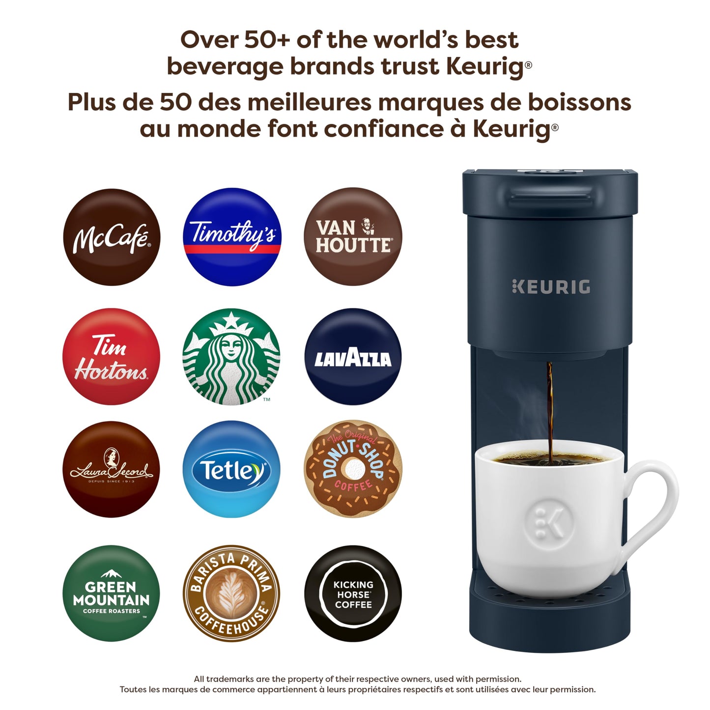 Keurig K-Mini Go Single Serve K-Cup Pod Coffee Maker, Navy