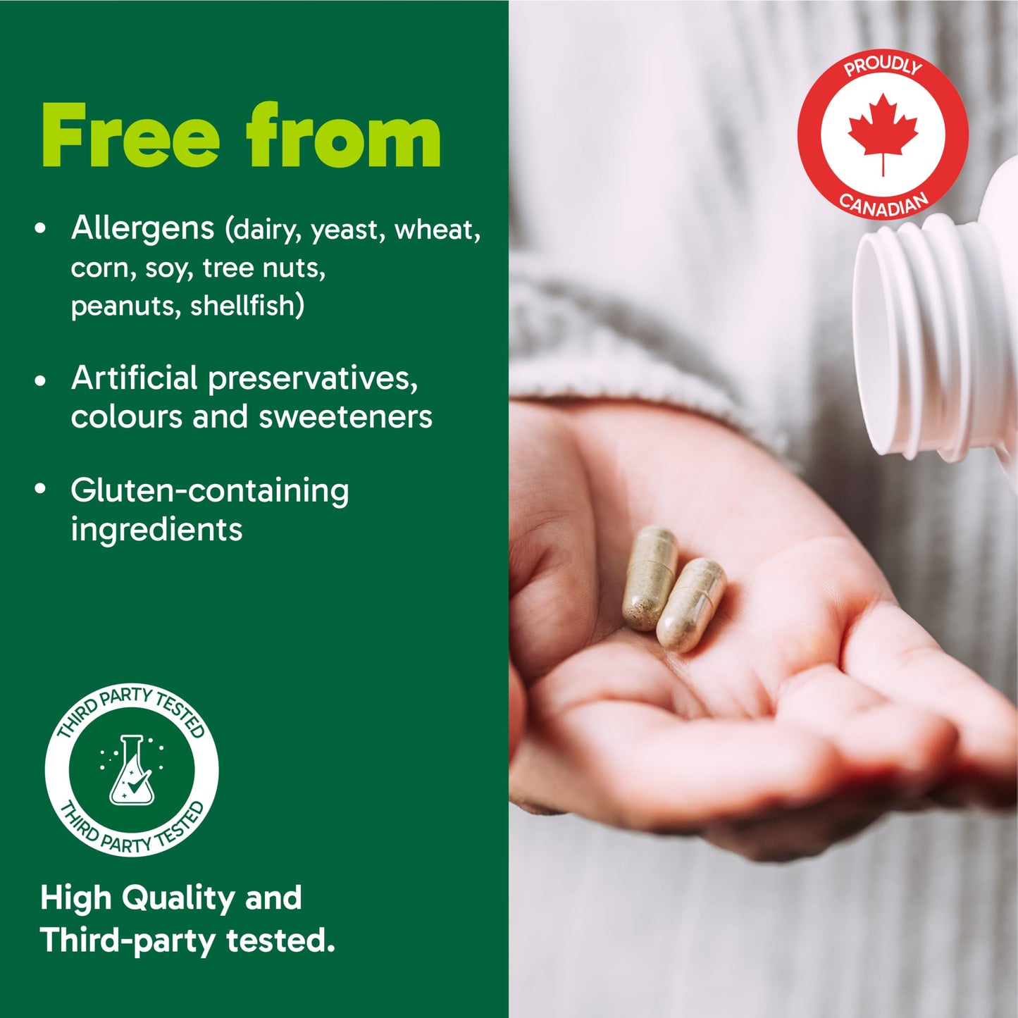 Organika Canadian-Made Vegetarian Collagen - Sourced From Natural Eggshell Membrane | For Healthier Skin, Hair, Nails and Joints - 60vcaps Organika