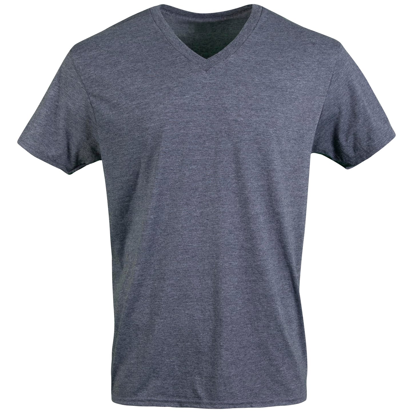 Gildan Men's V-Neck T-Shirts, Multipack, Style G1103, Navy/Heather Navy/Indigo Blue (5-Pack), X-Large 🍁 All In One Marketplace Canada