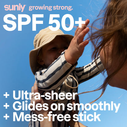 ATTITUDE Baby Mineral Sunscreen Stick SPF 50, Broad Spectrum Zinc Oxide, EWG Verified, Non-Nano, Mess-Free Stick for Face & Body, Lightweight Non-Greasy, Vegan, Unscented, 60 grams - Available at All In One Marketplace Canada