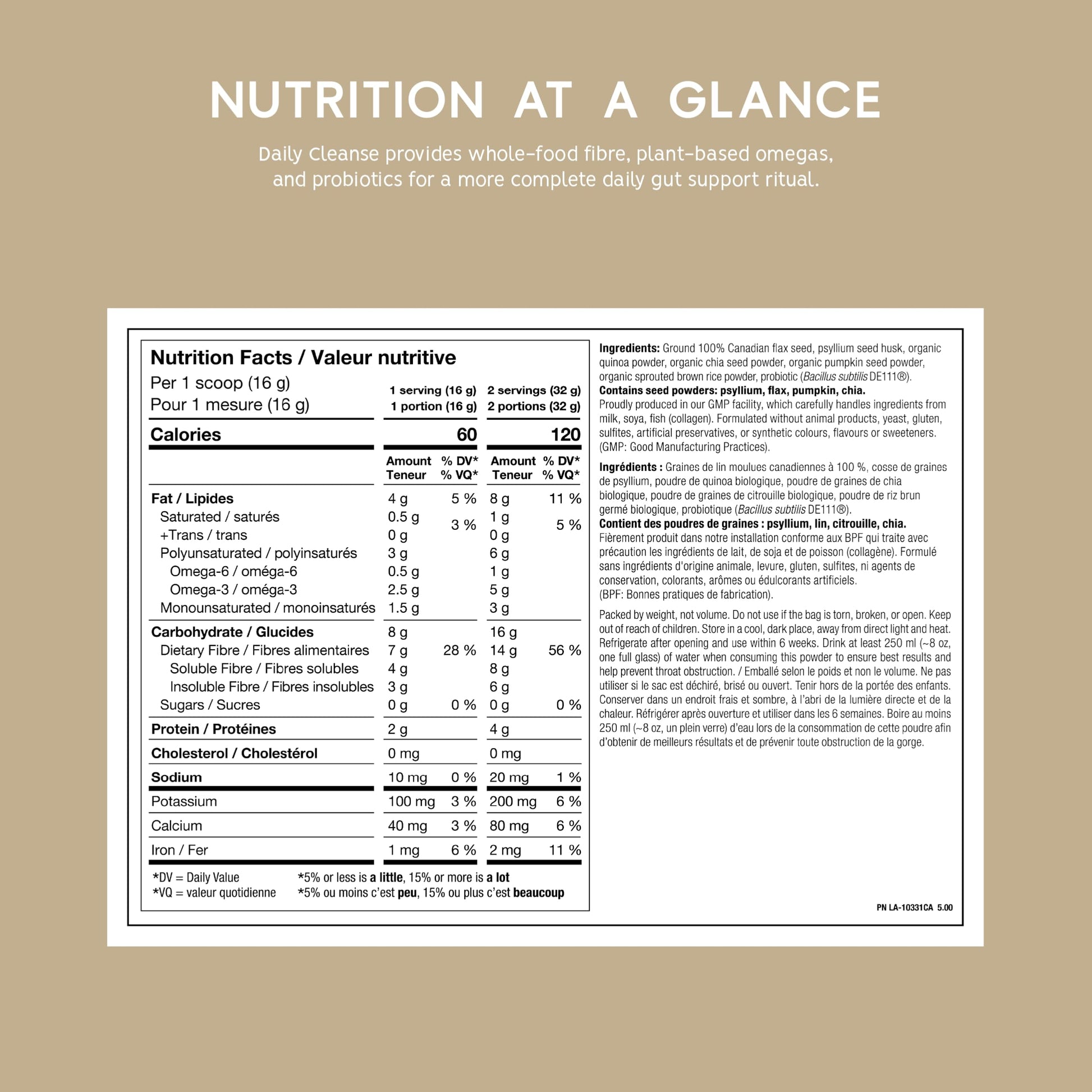 North Coast Naturals Ultimate Daily Cleanse with Superior Fibre (1 kg (pack of 1)) - Available at All In One Marketplace Canada