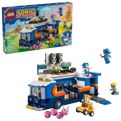 LEGO Sonic The Hedgehog Team Sonic Command Truck Building Toy - Pretend Play Vehicle W/5 Figures for Boys & Girls, Ages 8+ - Toy Building Blocks for Kids - Gift Idea for Birthdays - 77006 LEGO