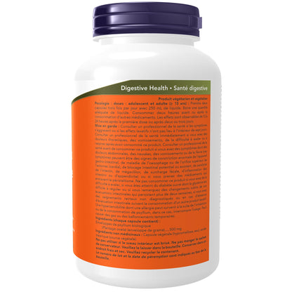 NOW Supplements, Psyllium Husk Caps 500 mg, Natural Soluble Fibre, Intestinal Health*, 500 Veg Capsules
