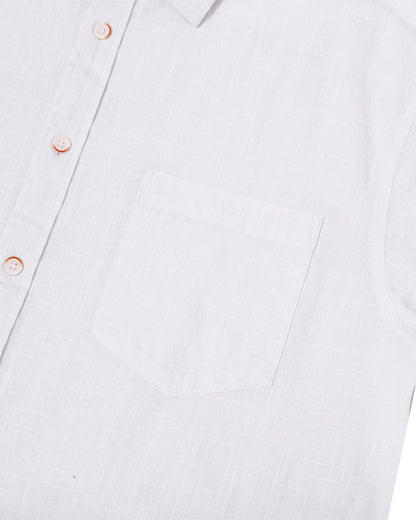 Men Linen Shirts Short Sleeve Casual Button Down Lightweight Vacation White 🍁 All In One Marketplace Canada