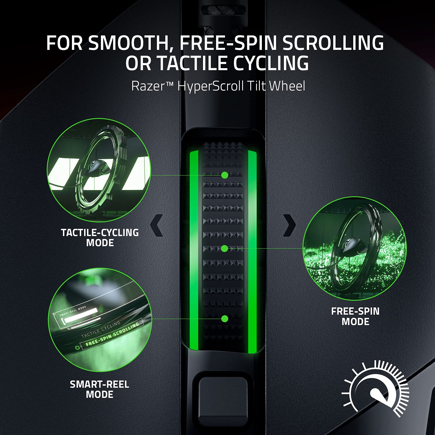 Razer Basilisk V3 Wired Gaming Mouse: HyperScroll Tilt Wheel - 26K DPI Optical Sensor - Gen-3 Optical Switches - 13-Zone Chroma RGB with Underglow - 13 Programmable Controls - Black