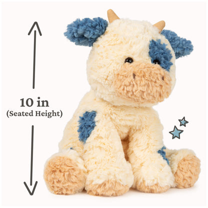 GUND Cozys Collection Cow, Stuffed Animal for Ages 0 and Up, Spring Decor Plush Toy, Cream/Blue, 10” 🍁 All In One Marketplace Canada