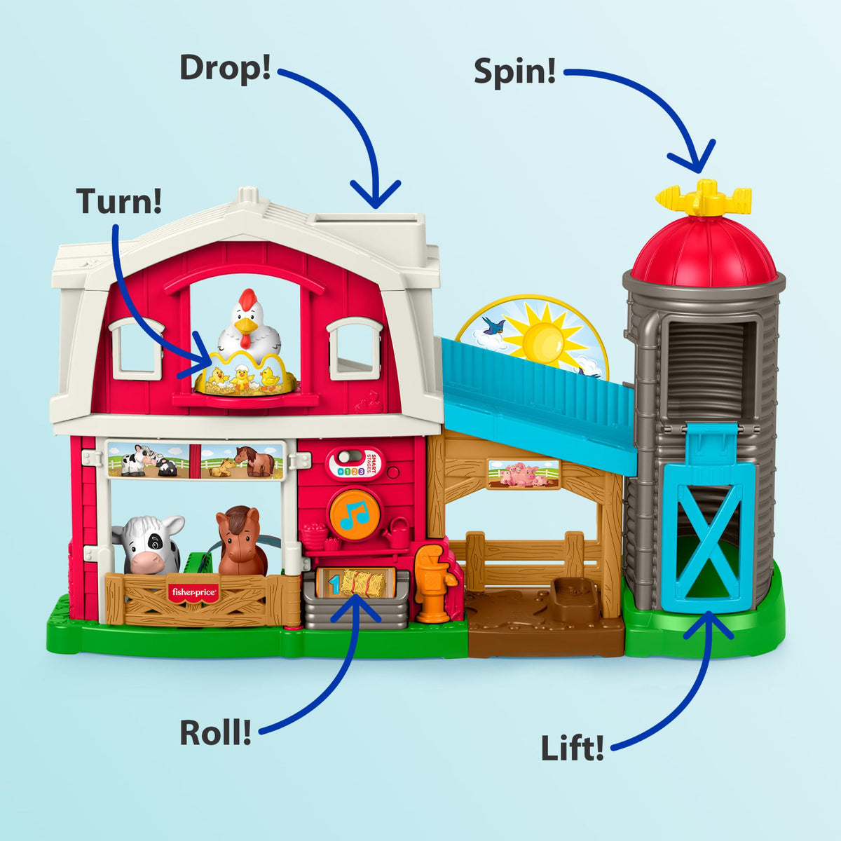 Fisher-Price Little People Caring for Animals Farm, Multilanguage