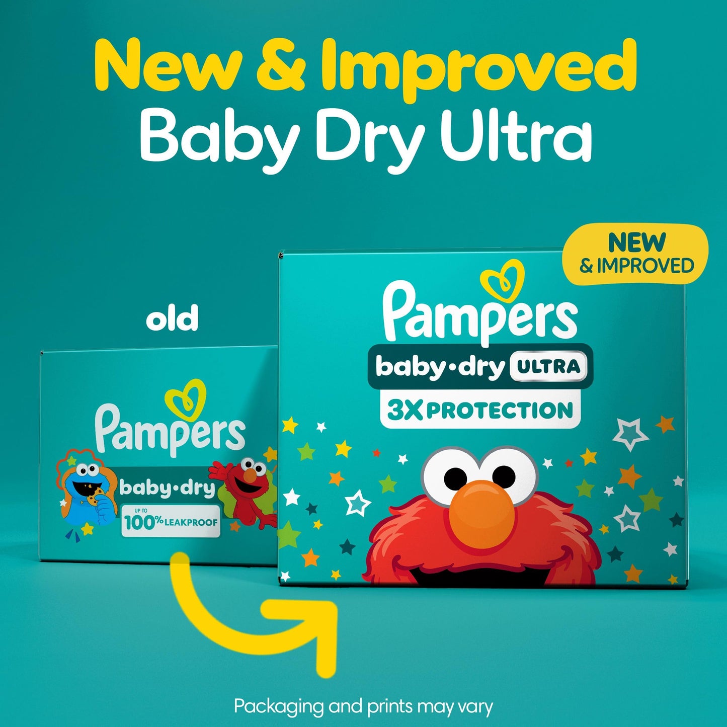 Couches Pampers Baby-Dry Ultra, couches jetables absorbantes, taille 7 (19 kg et plus [41 lb et plus]), 105 couches