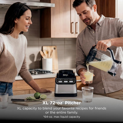 Ninja Professional Blender 2.0, 1400W, 72 oz Pitcher, Auto-iQ Smoothie Program, Total Crushing Blades for Ice & Frozen Drinks, BPA-Free, Dishwasher Safe, CCO750BSL (Canadian Version) - Available at All In One Marketplace Canada
