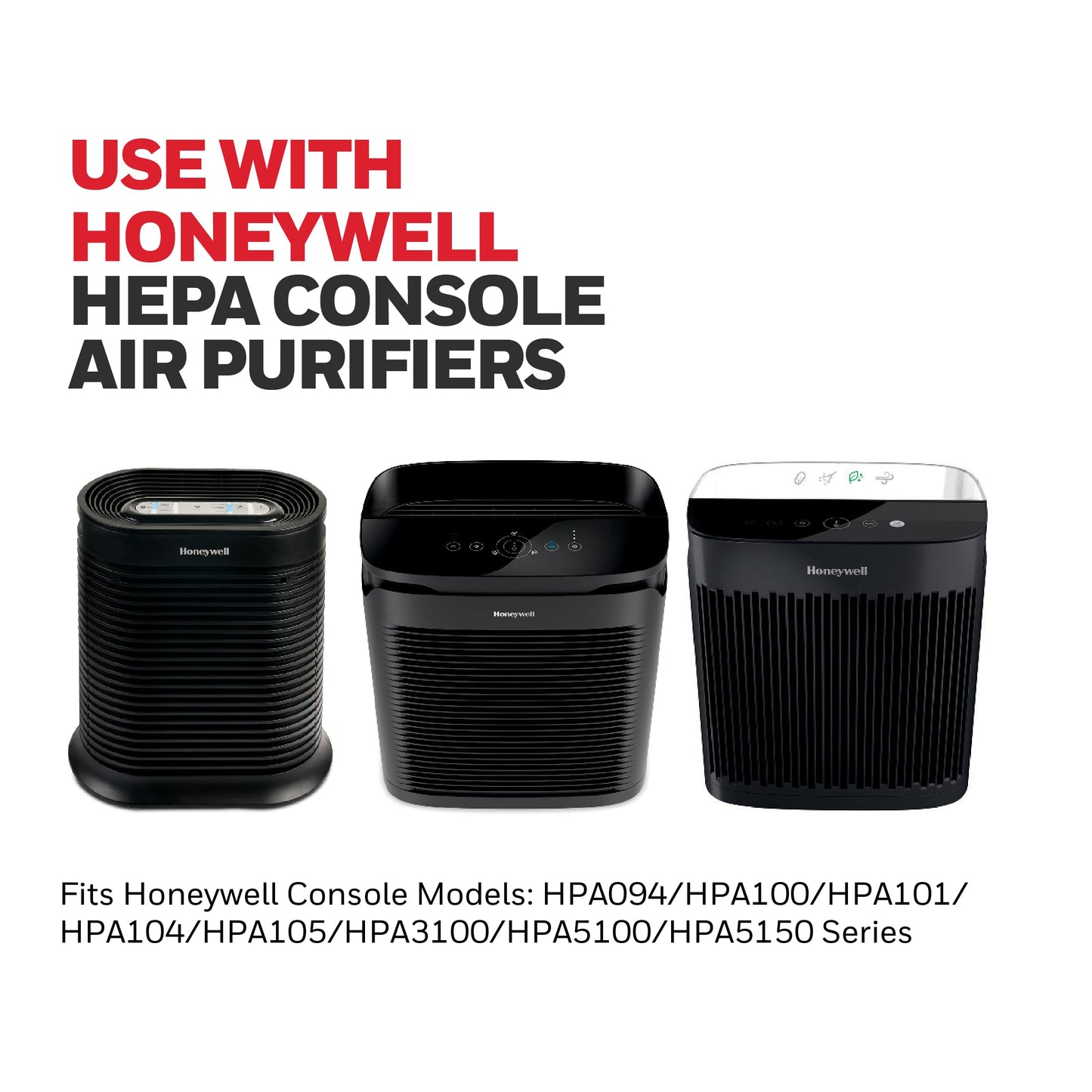Genuine Honeywell HRF-ARVP100 1-Year Value Filter Kit for Medium Room HPA100 Series HEPA Console Air Purifiers Honeywell