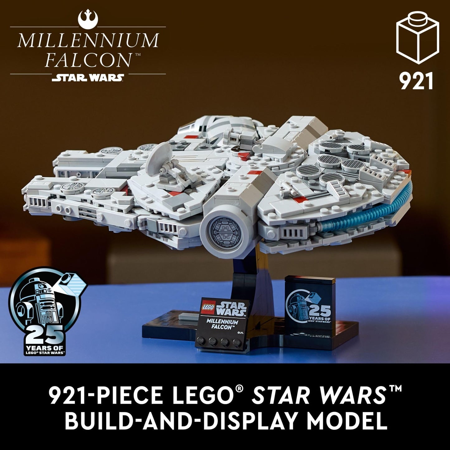 LEGO Star Wars Millennium Falcon A New Hope 25th Anniversary Collectable Model - DIY Building Sets for Adults, Men & Women, Ages 18+ - Comes with Display Stand - Star Wars Gift - 75375 🍁 All In One Marketplace Canada