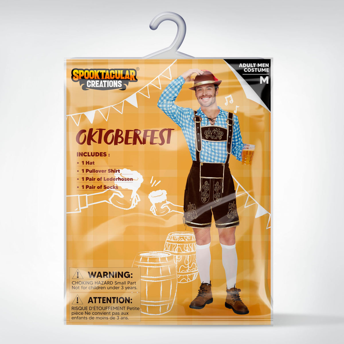 Spooktacular Creations Bavarian Oktoberfest Costume Lederhosen Men-L 🍁 All In One Marketplace Canada