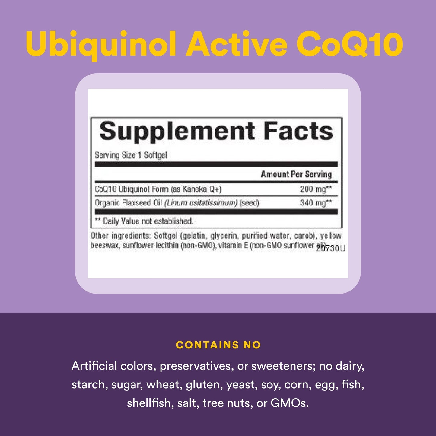 Natural Factors - Ubiquinol Active CoQ10 200mg, 60 Softgels - Available at All In One Marketplace Canada
